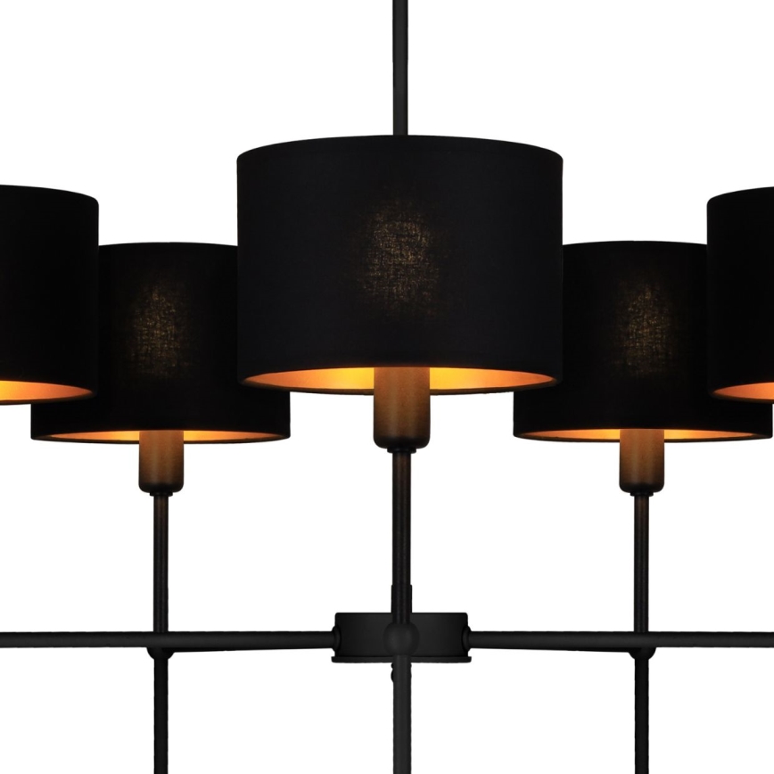 Stangpendel MADELA 5xE14/40W/230V sort