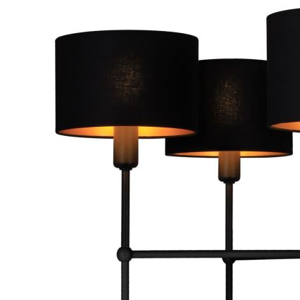 Stangpendel MADELA 5xE14/40W/230V sort