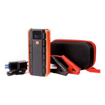 Startkabler til bil 1000A med powerbank 12000 mAh PD 10W og LED lommelygte med krog og magnet