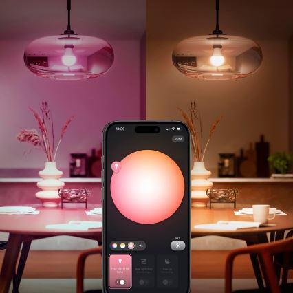 Startpakke Philips Hue White And Color Ambiance Essential 2xE27/8W/230V 2200-6500K + Hue bridge