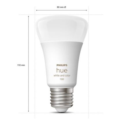 Startpakke Philips Hue WHITE AND COLOR AMBIANCE 3xE27/9W 2000-6500K + tilslutningsenhed