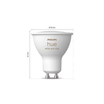 Startpakke Philips Hue White and Color Ambiance 3x GU10/4,2W/230V 2200-6500K + Hue Bridge