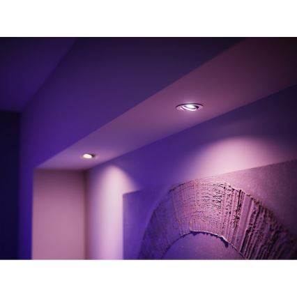 Startsæt Philips Hue WHITE AND COLOR AMBIANCE 3xGU10/4,3W 2000-6500K + tilslutningsenhed