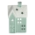 Stearinlyshus porcelæn 11,1 cm mintgrøn