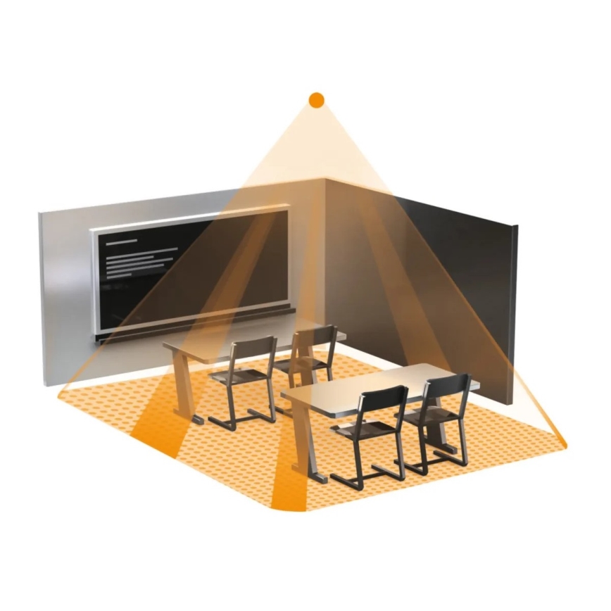 Steinel 000356 - Tilstedeværelsesdetektor IR Quattro 8 m COM2 hvid