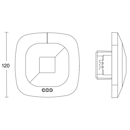 Steinel 002848 - Bevægelsessensor HF 360 COM2 hvid