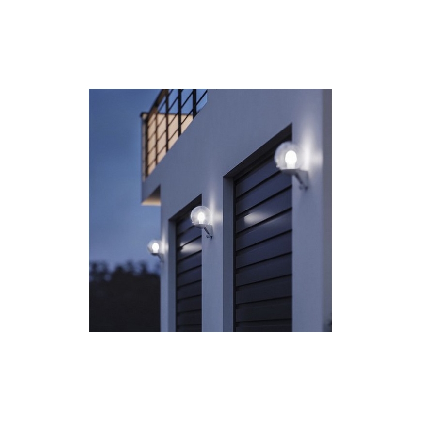STEINEL 005917 - Udendørs væglampe med sensor L585S 1xE27/60W hvid IP44