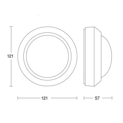 STEINEL 006532 - Udendørs bevægelsessensor IS360-3 hvid IP54