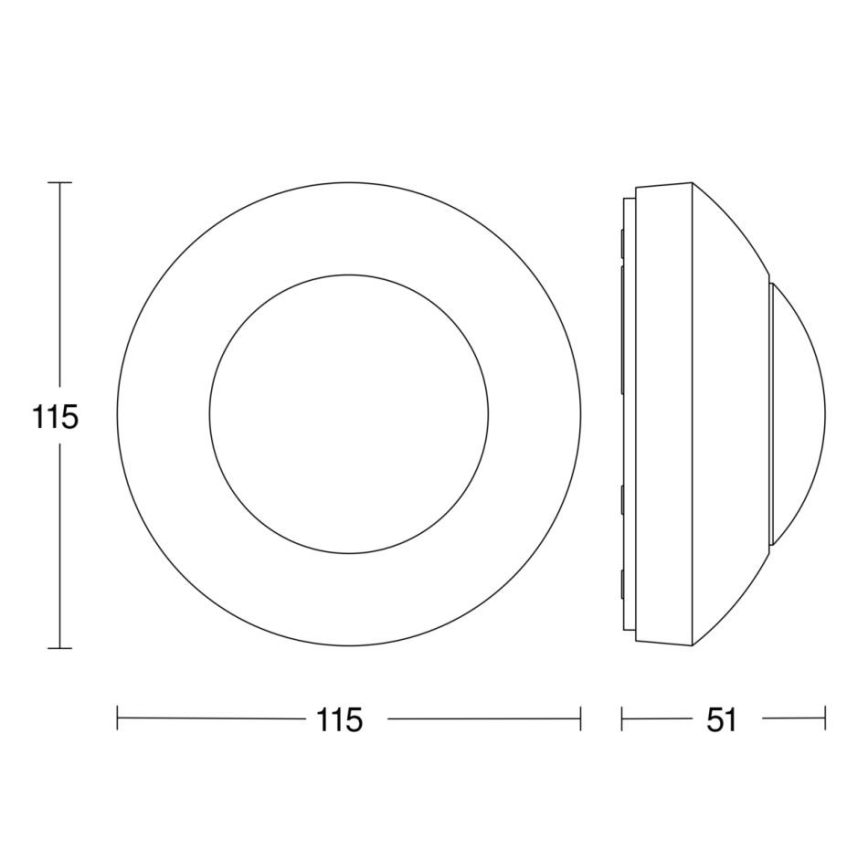 STEINEL 006556 - Udendørs bevægelsessensor IS2360 ECO IP54