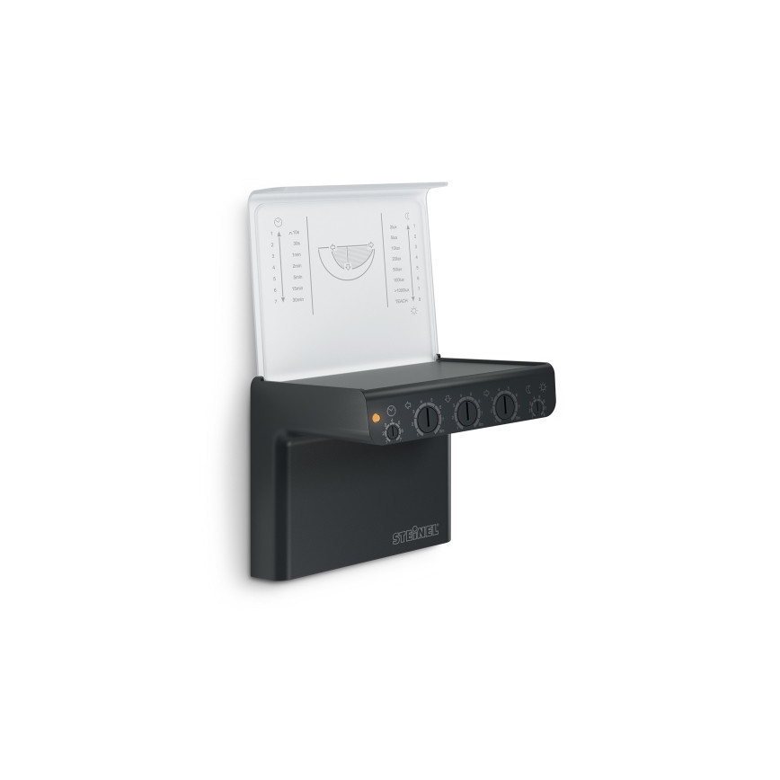 STEINEL 007614 - Udendørs bevægelsessensor iHF 3D KNX sort IP54