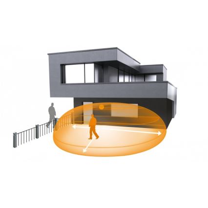 STEINEL 007614 - Udendørs bevægelsessensor iHF 3D KNX sort IP54