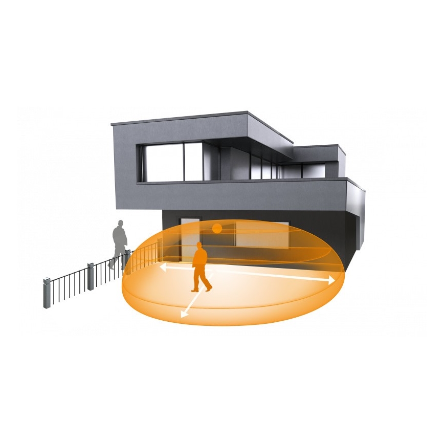 STEINEL 007614 - Udendørs bevægelsessensor iHF 3D KNX sort IP54