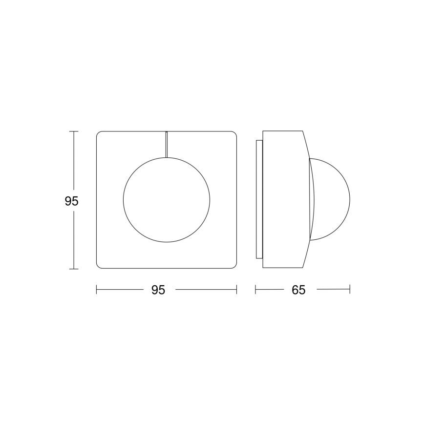 STEINEL 010478 - Udendørs bevægelsessensor IS3360 AP COM1 IP54