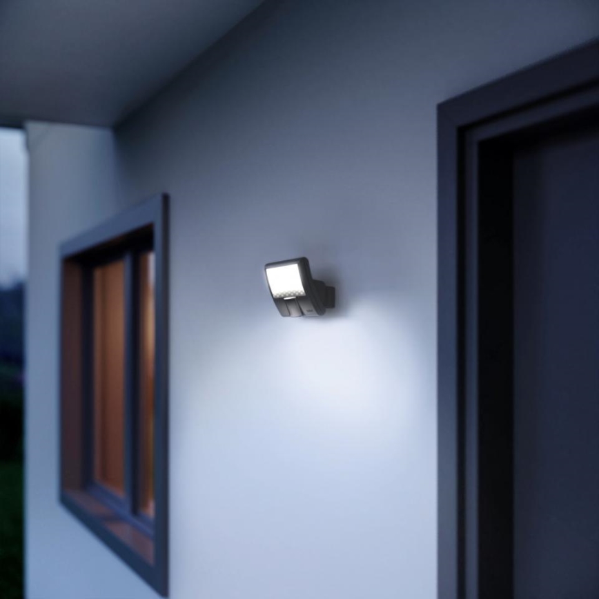 Steinel 012076 - LED udendørs væglampe med sensor XLED curved LED/10,5W/230V IP44