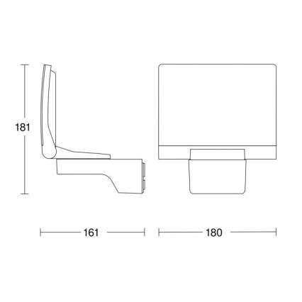 STEINEL 033095 - LED projektør XLED home 2 SL LED/13W/230V IP44