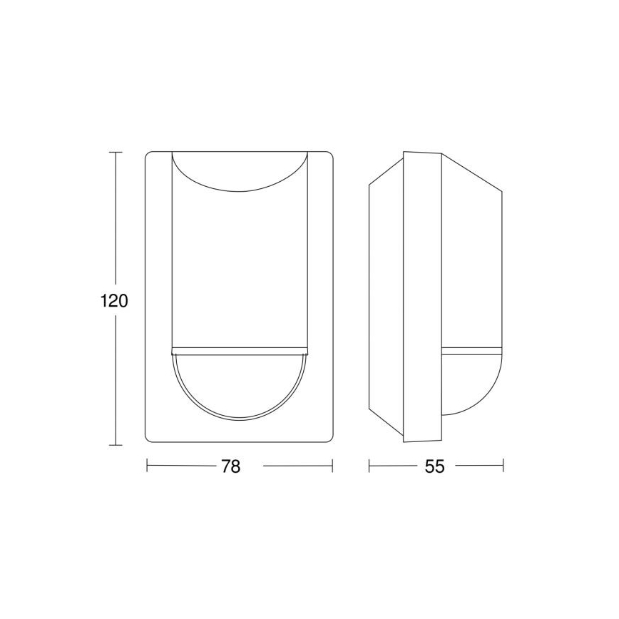 Steinel 034702 - Udendørs bevægelsessensor ECO IP54 sort