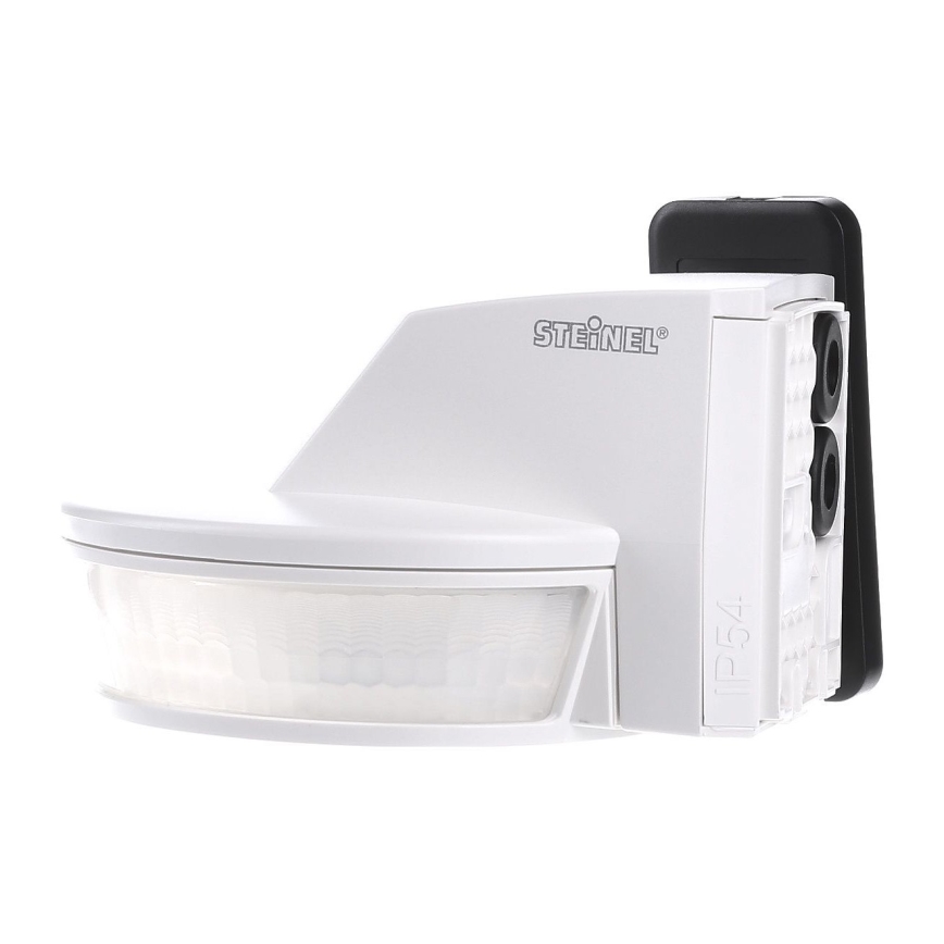 STEINEL 034955 - Udendørs bevægelsessensor SenslQ S hvid IP54 + fjernbetjening