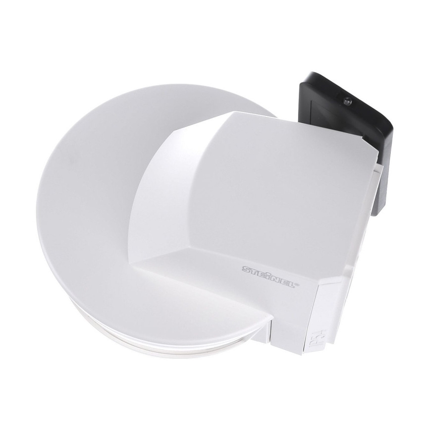 STEINEL 034955 - Udendørs bevægelsessensor SenslQ S hvid IP54 + fjernbetjening