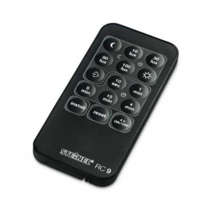STEINEL 034979 - Udendørs bevægelsessensor SenslQ S sort IP54 + fjernbetjening