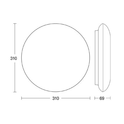 Steinel 035440 - Udendørs LED lampe med sensor QUATTRO LED/10W/230V IP54