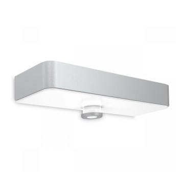 Steinel 052652 - LED solcellelampe med sensor XSolar SOL-O LED/1,5W 2x2000mAh IP44 sølv