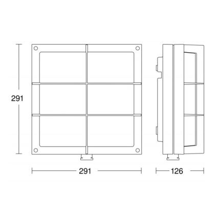 STEINEL 053031 - LED Udendørs væglampe med sensor L691 LED/9W/230V 3000K IP44