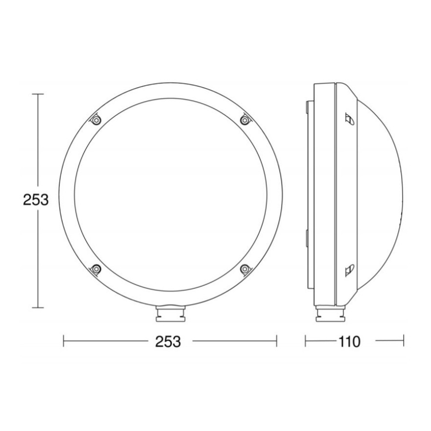 STEINEL 053079 - LED udendørslampe med sensor L330 LED/9W/230V 3000K IP44
