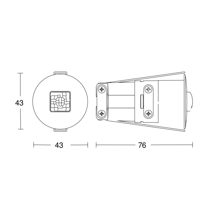Steinel 053871 - Tilstedeværelsesdetektor IR Quattro Micro 6 m DALI-2 IP65 hvid