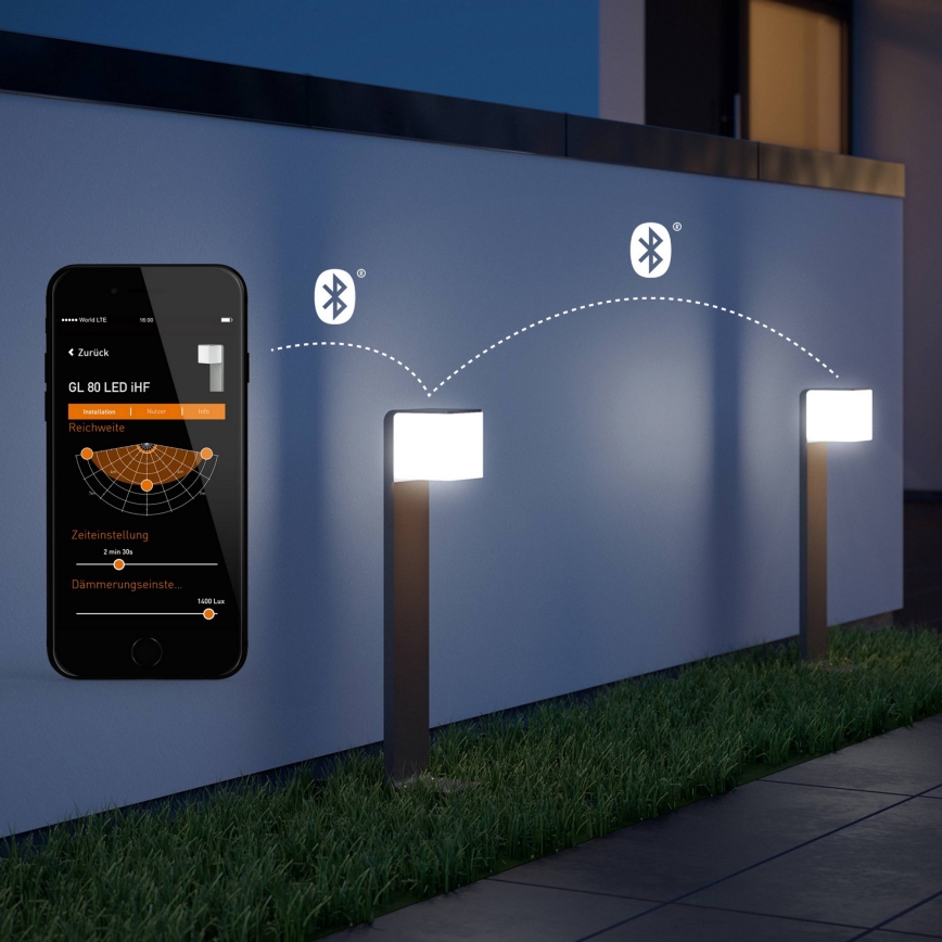 Steinel 055486 - LED udendørslampe med sensor CUBO LED/9,5W/230V IP44 sølvfarvet