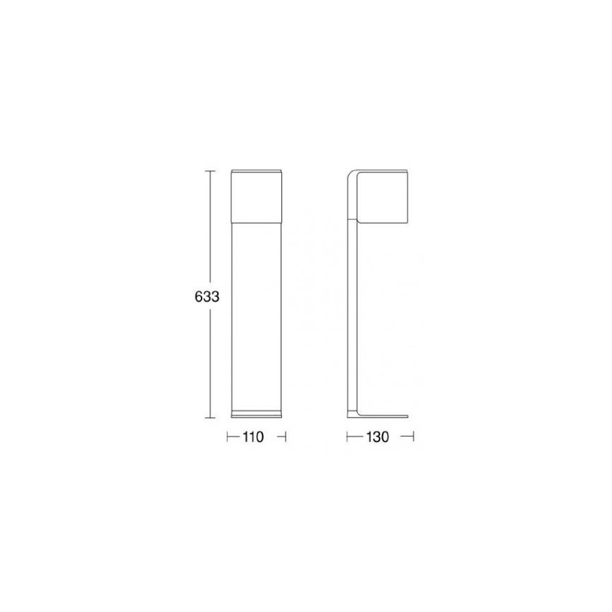 Steinel 055486 - LED udendørslampe med sensor CUBO LED/9,5W/230V IP44 sølvfarvet