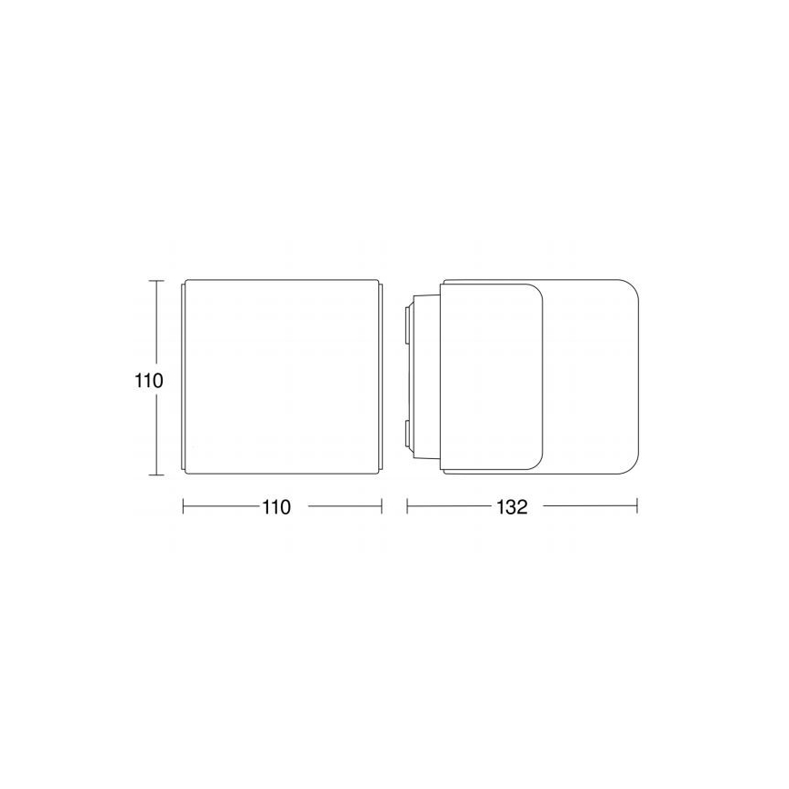 Steinel 055516 - LED udendørslampe med sensor L 835 LED/9,5W/230V IP44 antracit