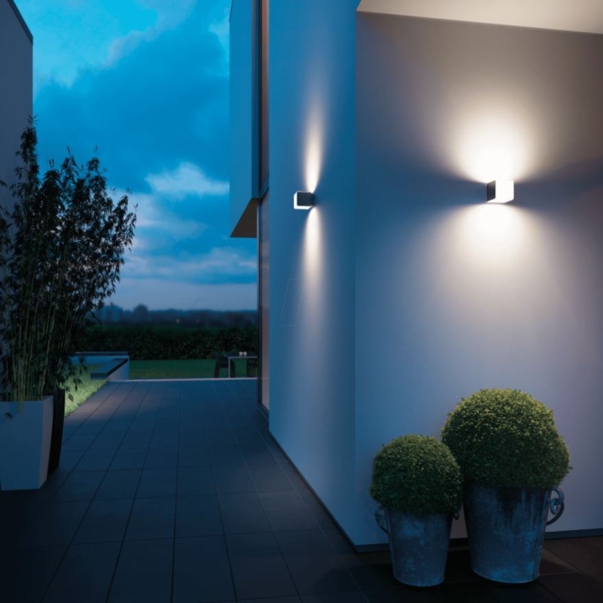 Steinel 055523 - Udendørs LED lampe med sensor L 835 LED/9,5W/230V IP44 sølvfarvet