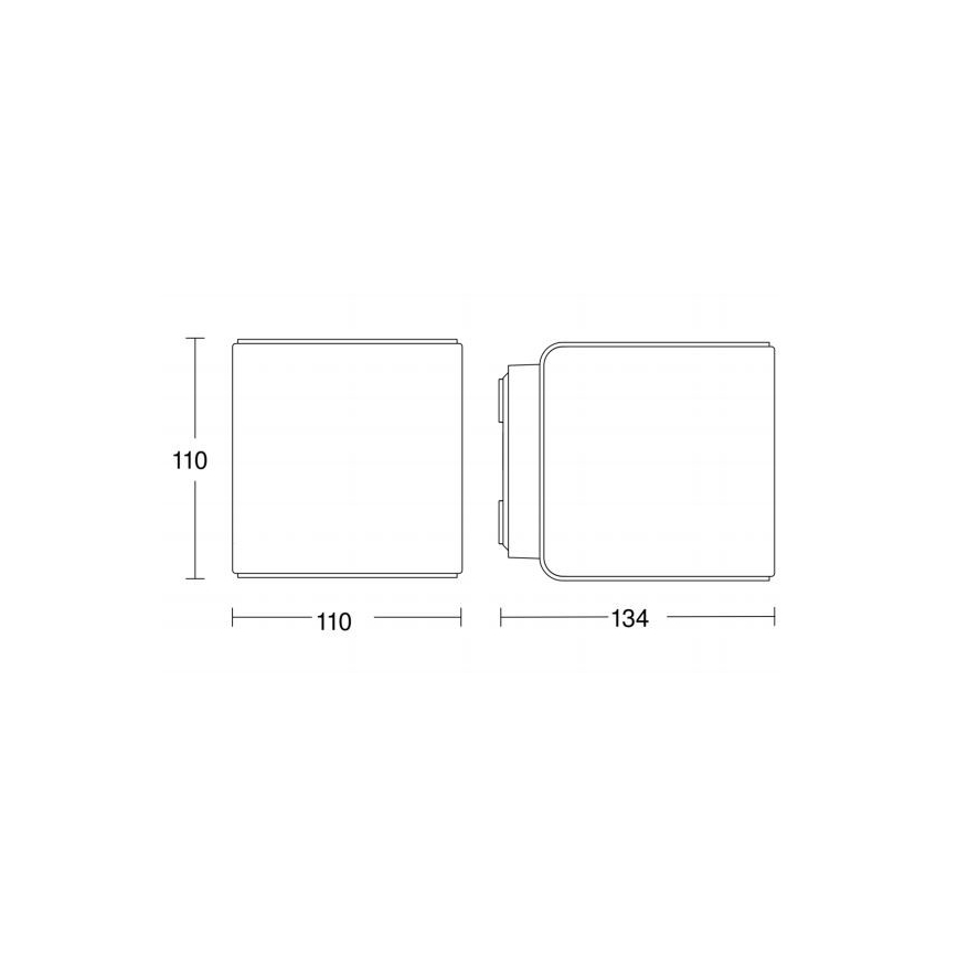 Steinel 055547 - LED udendørslampe med sensor L 840 LED/9,5W/230V IP44 sølvfarvet