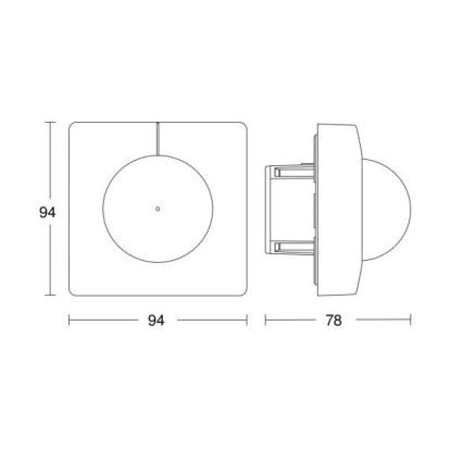 Steinel 055738 - Bevægelsessensor IS 3180 DALI-2 APC hvid