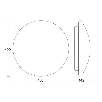 Steinel 056131 - LED loftlampe til badeværelse RS PRO LED P3 LED/19,5W/230V IP54 3000K