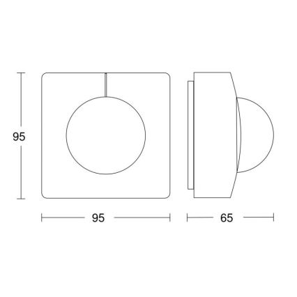 Steinel 057374 - Bevægelsessensor IS 3360 MX Highbay DALI-2 IP54 hvid