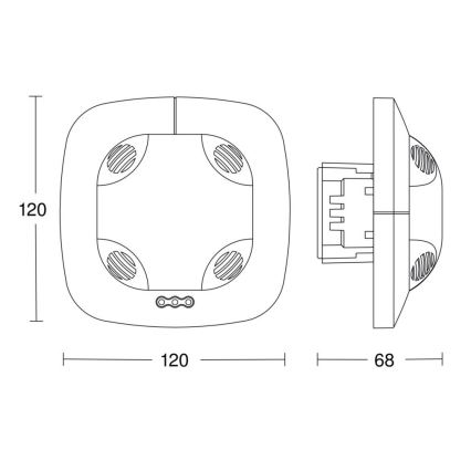 Steinel 057473 - Tilstedeværelsesdetektor DualTech DALI-2 hvid