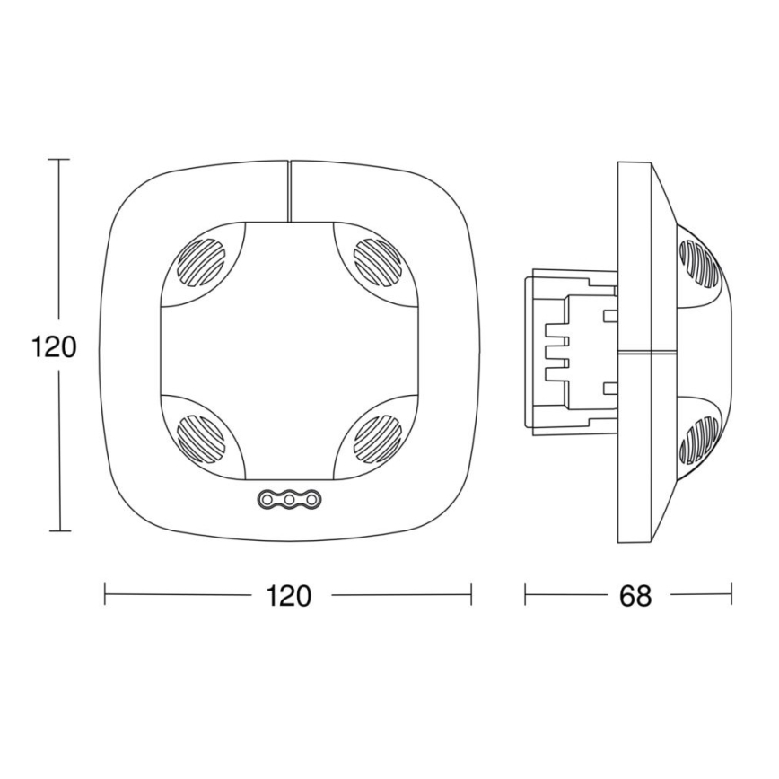 Steinel 057473 - Tilstedeværelsesdetektor DualTech DALI-2 hvid