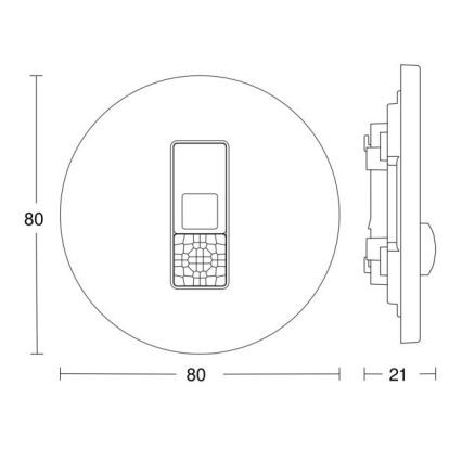 Steinel 057732 - Tilstedeværelsesdetektor IR Micro DALI-2 hvid