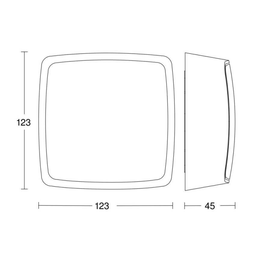 Steinel 057930 - Tilstedeværelsesdetektor TRUE PRESENCE COM2 hvid IP54