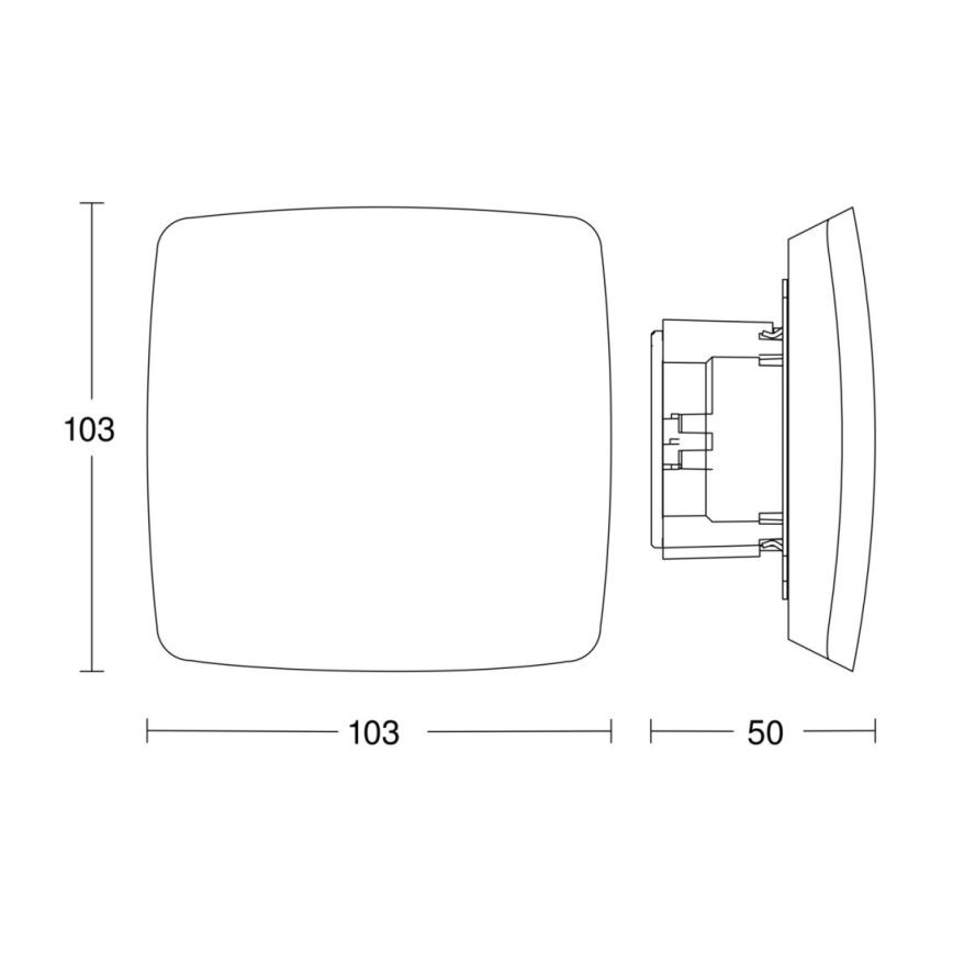 Steinel 057947 - Tilstedeværelsesdetektor TRUE PRESENCE COM2 hvid