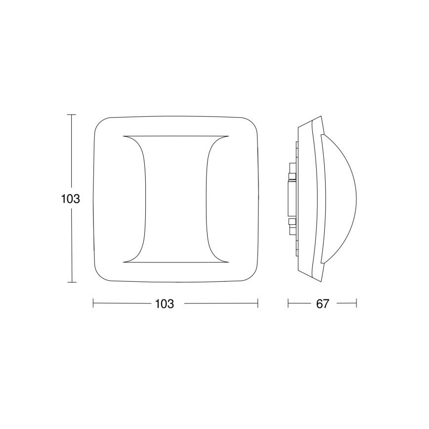 Steinel 058036 - Tilstedeværelsesdetektor Hallway KNX hvid