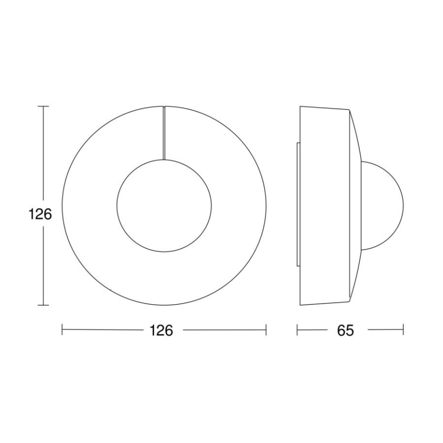Steinel 058180 - Bevægelsessensor IS 3360 V3 KNX IP54 rund hvid