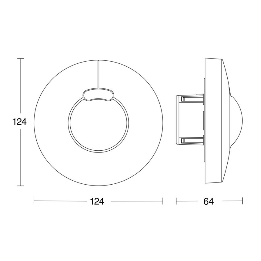 Steinel 058241 - Bevægelsessensor HF 3360 V3 KNX rund hvid