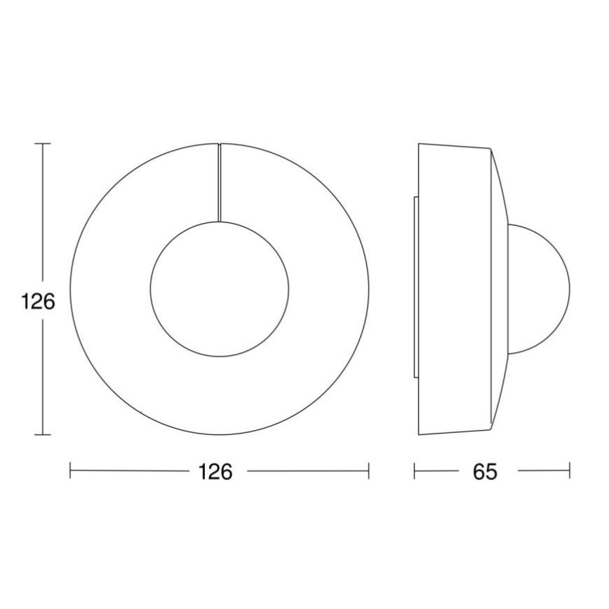Steinel 058272 - Bevægelsessensor IS 345 V3 KNX IP54 rund hvid