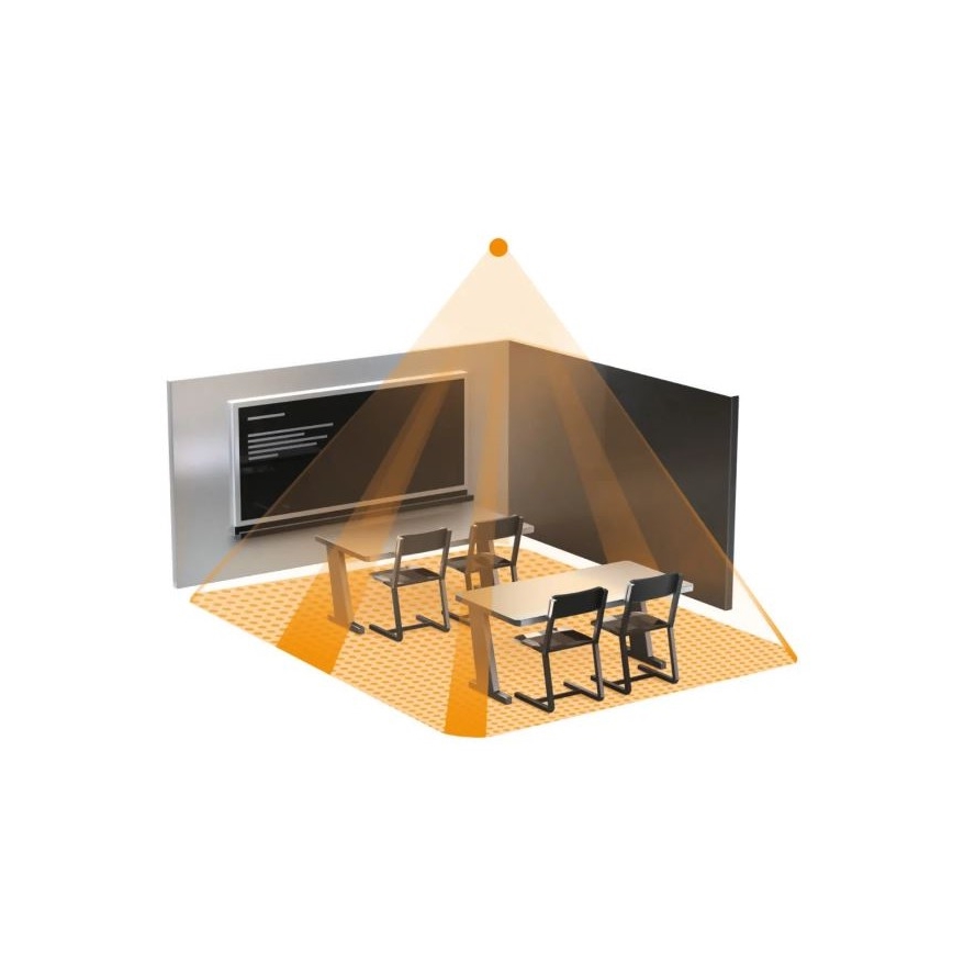 Steinel 058487 - Tilstedeværelsesdetektor IR Quattro 8 m V3 KNX hvid