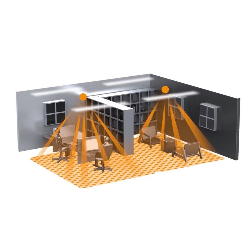 Steinel 058517 - Tilstedeværelsesdetektor IR Quattro SLIM XS 4 m V3 KNX hvid