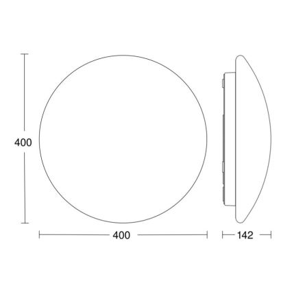 STEINEL 058593 - LED loftlampe til badeværelse med sensor RS PRO LED/20W/230V 4000K IP54