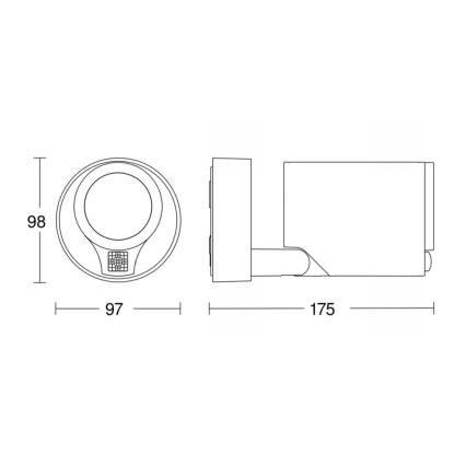 STEINEL 058630 - Udendørs LED væglampe med sensor SPOT ONE 1xGU10/7W/230V IP44