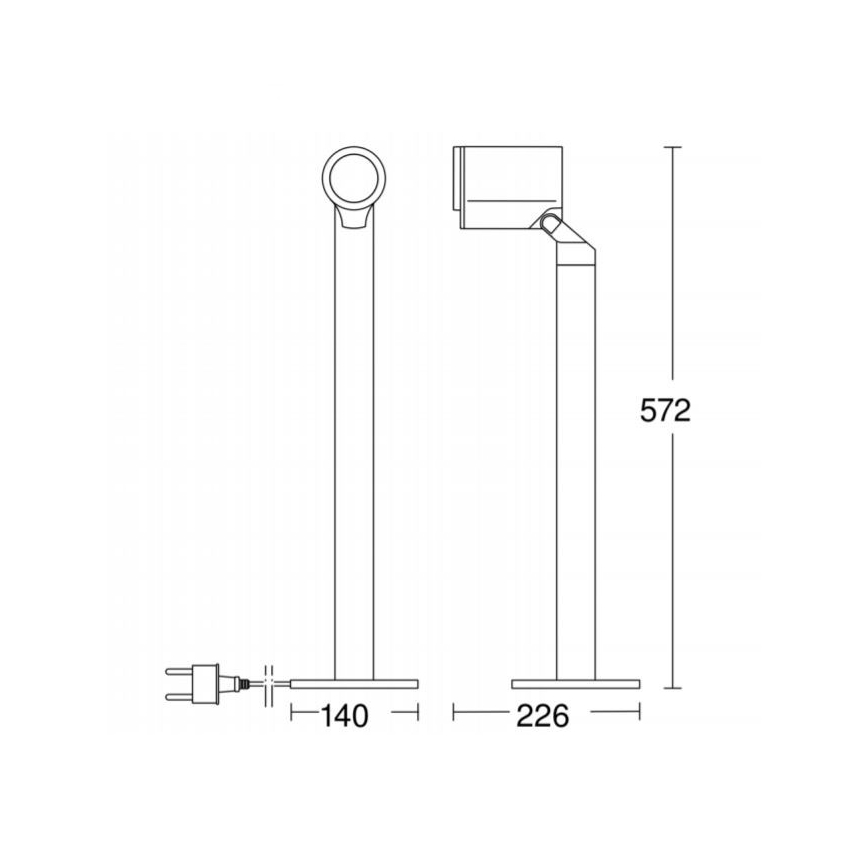STEINEL 058661 - LED udendørslampe med sensor SPOT WAY 1xGU10/7W/230V IP44